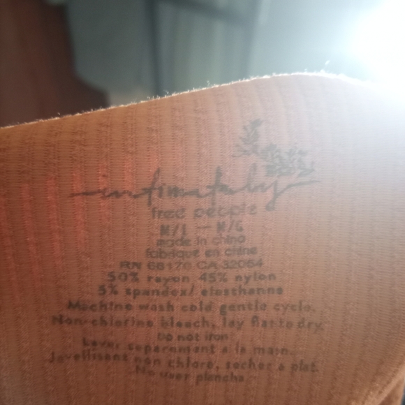 Free People Ribbed Rust Tank Top - Picture 2 of 4